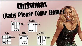 Christmas (Baby Please Come Home) Darlene Love - GUITAR Chord\/Lyric Play-Along