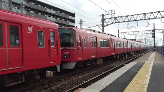 [ 綺麗な駆動音 ] 名鉄3515F+3505F改 810ﾚ急行豊橋 新安城駅発車