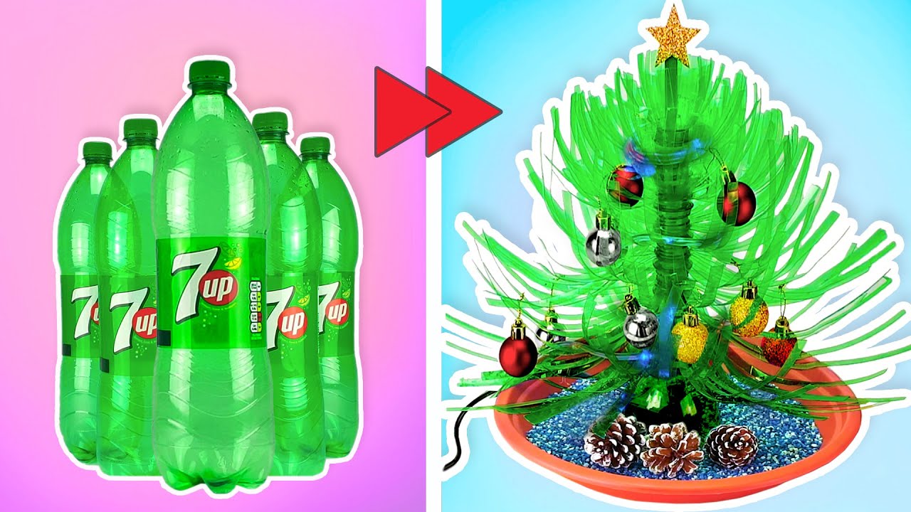 Christmas Tree from Plastic Bottles with Water Fountain YouTube