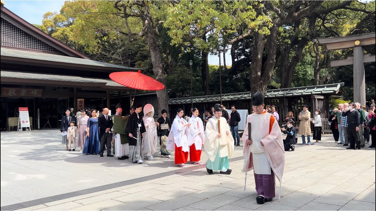 日式傳統神社婚禮，最正統日本神前結婚式 神社での結婚式  Japanese Wedding Ceremony