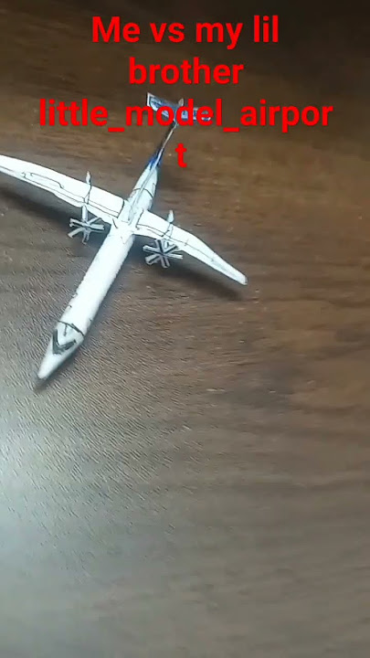 my Dash 8 Q400 vs my lil brother plane A280-800