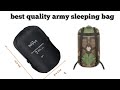 Best quality army sleeping bag //स्लीपिंग बैग कौनसा खरीदें