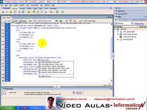 aula 17 java EE neri - HTML Cores e Fontes