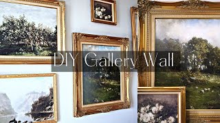 DIY GALLERY WALL DECOR | EXTREME LIVING ROOM MAKEOVER 2022