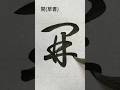 開 #草書 #shorts #書道 #calligraphy