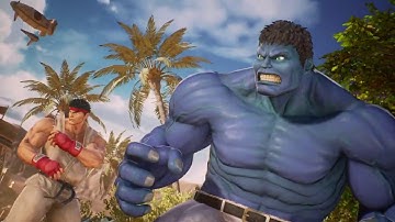 MARVEL VS. CAPCOM: INFINITE ryu vs hulk