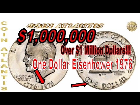 1976 No S Proof Eisenhower Dollar Type 2,OVER $1,000,000.one Million Dollars.