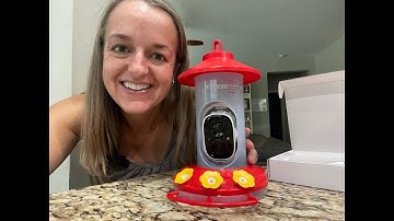 SOLIOM BF06 Hummingbird Feeder with Camera Solar Power, 2K Live Video- REVIEW- Amazing little thing.