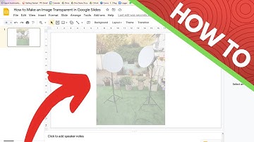 How to Make an Image Transparent in Google Slides