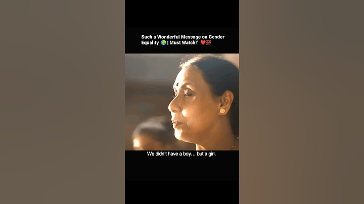 Such a Wonderful Message on Gender Equality 🌍| Must Watch😊❤️💯#shorts #emotional