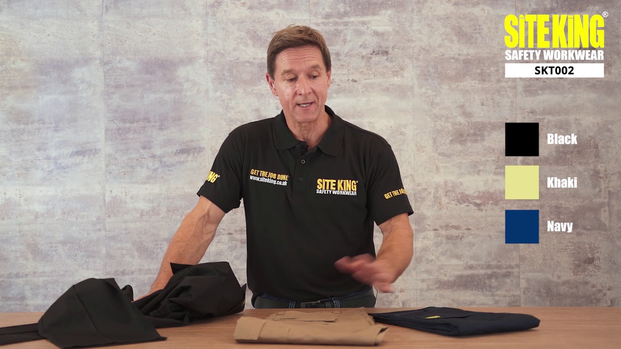 (SKT-002) MEN'S SITE KING COMBAT CARGO WORK TROUSERS