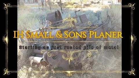 Vintage IH Small & Sons Planer, Found half buried ...
