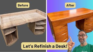 Transforming A Retro Heywood Wakefield Desk With A Stunning New Look!
