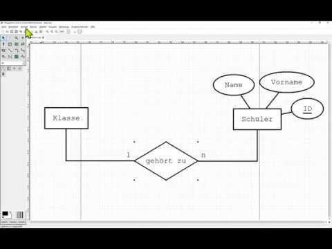 Entity Relationship Diagramm Erd In Cheng Notation Mit Dia Diagram Editior Erstellen Youtube