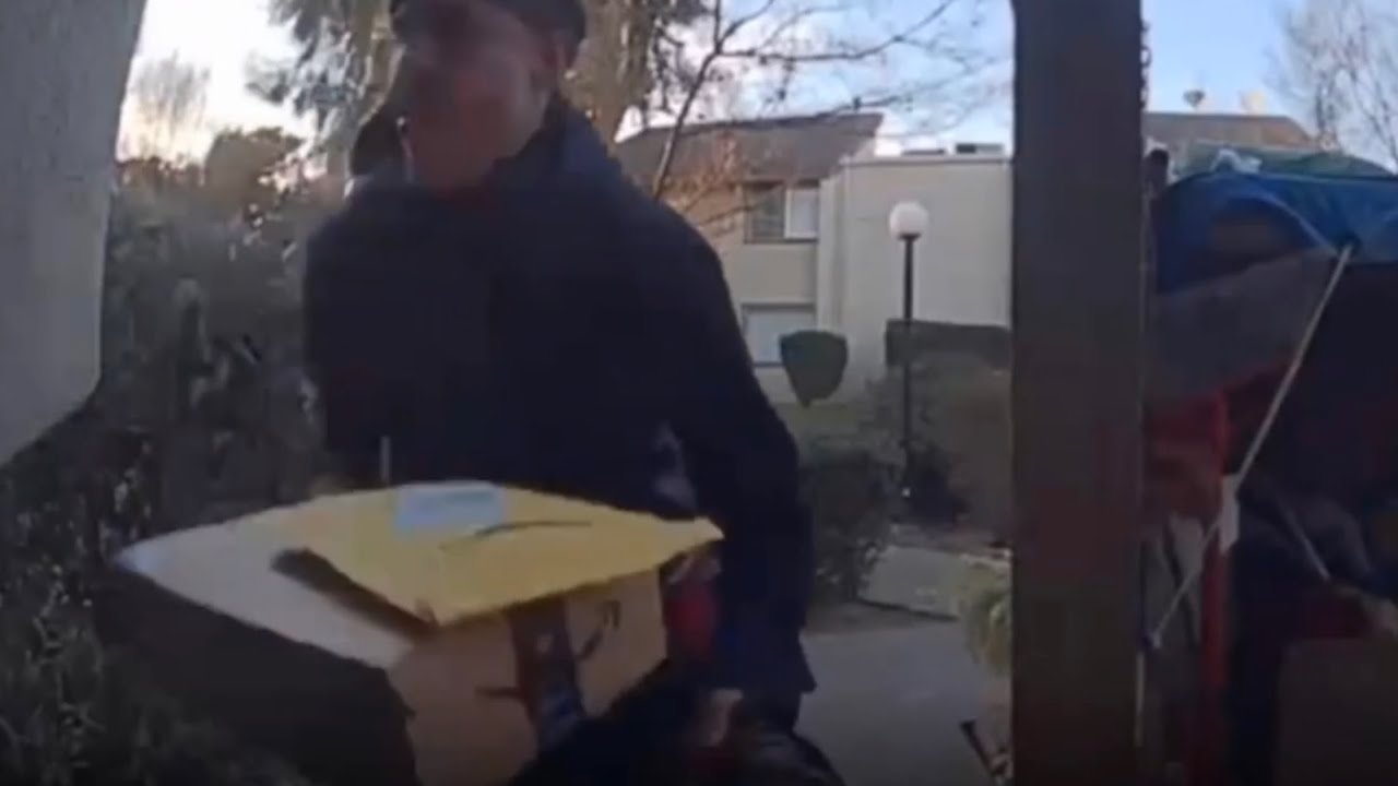 Porch Pirate Caught on Camera - YouTube