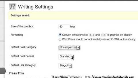 Configure the Writing Settings of Your WordPress Site  WordPress Basics