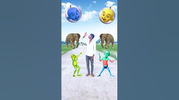 Upin ipin head to frog, joker, gorilla & red dame tu cosita - magic vfx #funny  #bjvfxpawan
