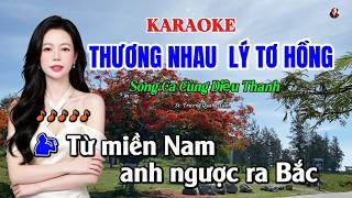 Thương Nhau Lý Tơ Hồng Karaoke Song Ca Thiếu Giọng Nam | Song Ca Cùng Diệu Thanh