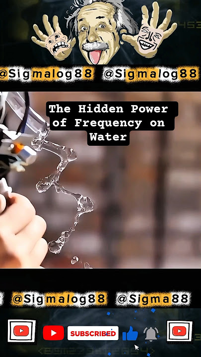 Frequency Changes Water Experiment 😱 #science #experiment #motivation #respect #shorts
