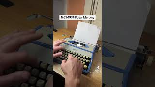 How to use all functions on a Royal Mercury vintage portable typewriter