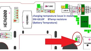samsung G610f Charging temperature symbol Solution Btemp