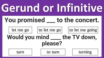 Gerund and Infinitive Quiz | Grammar Test