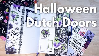 Halloween Dutch Door Spread in my Creative Journal | Live Love Posh