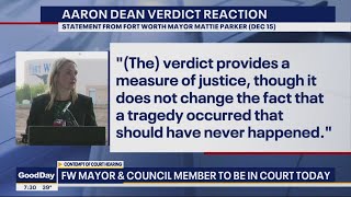 Did Fort Worth Mayor Violate Aaron Dean Trial Gag Order?