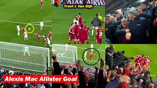Liverpool Fans Reactions to Alexis Mac Allister Goal vs Real Madrid