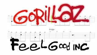 Download Lagu Gorillaz - Feel Good Inc. (🔴 Drum Notation | Tutorial) @chamisdrums Bass Tabs @ChamisBass MP3