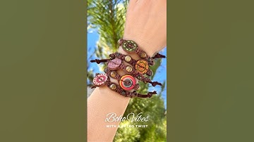 DIY Boho Style Macrame Button Bracelets Design Inspiration