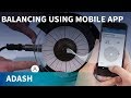 Easy balancing with vibration meter and mobile app