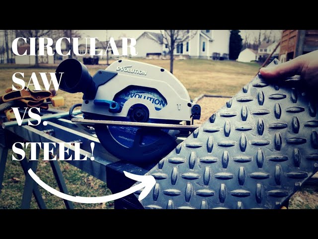 This Circular Saw Cuts Though Steel Like BUTTER! All new Evolution 7-1/4 Circular  Saw! 