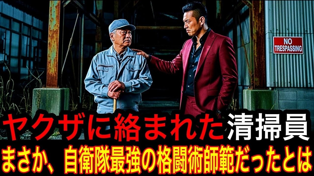 ヤクザに絡まれた清掃員｜まさか、自衛隊最強の格闘術師範だったとは