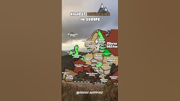 Highest Mountains In Europe #shorts #mountain #fyp