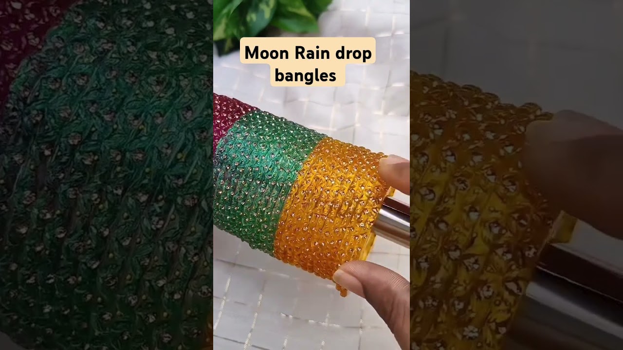 moon rain drop bangles order whatsapp only 9542245912
