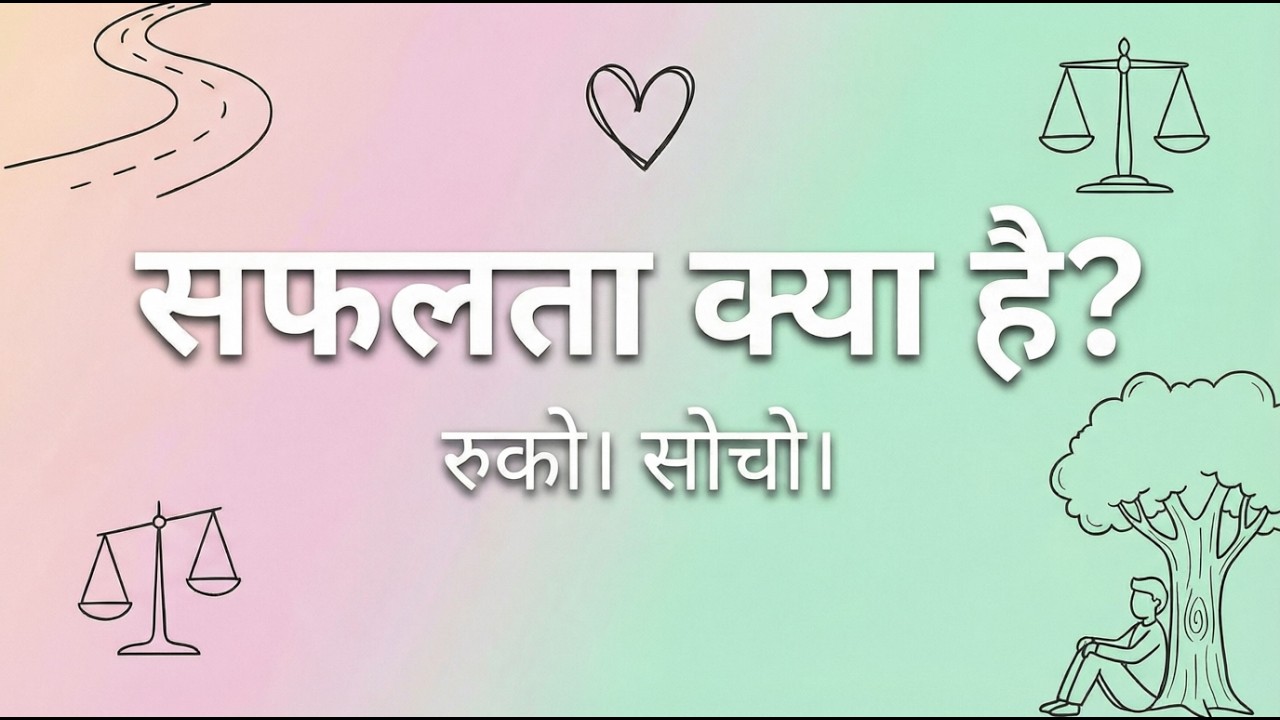 रुको और सोचो: तुम किसके लिए दौड़ रहे हो? | The Reality of Success