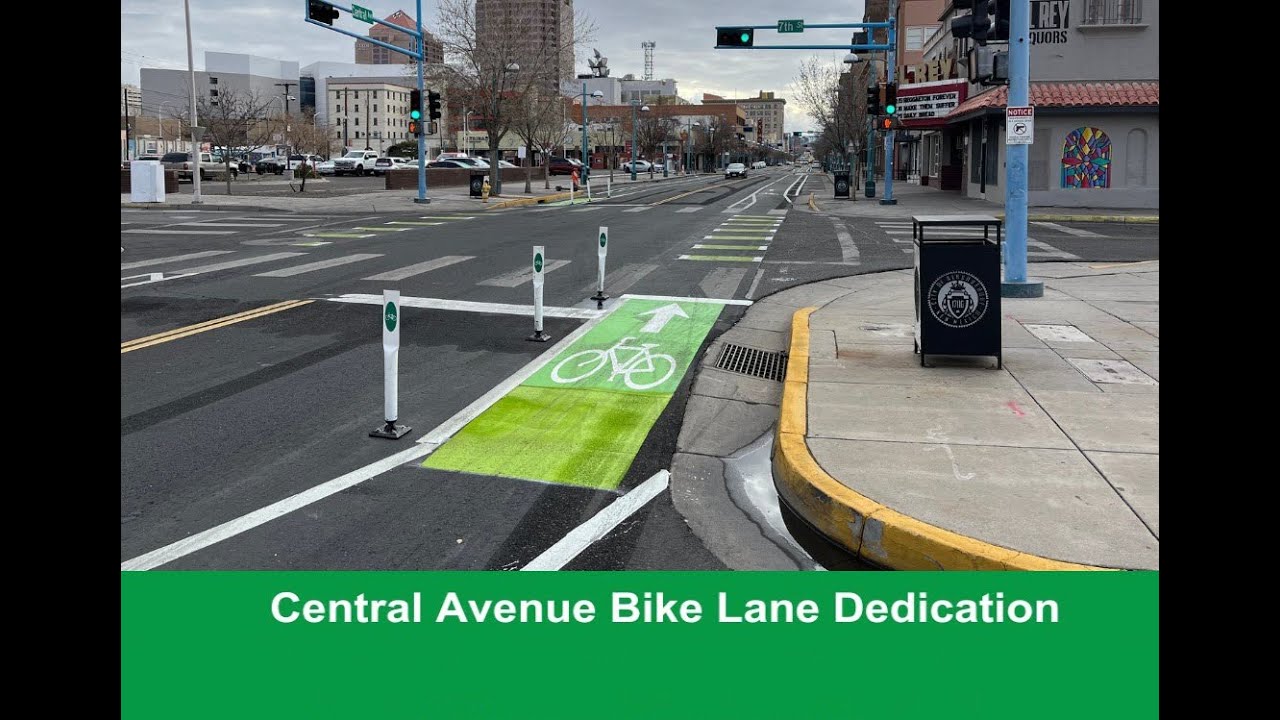 City of Albuquerque Central Avenue Bike Lane Dedication - YouTube