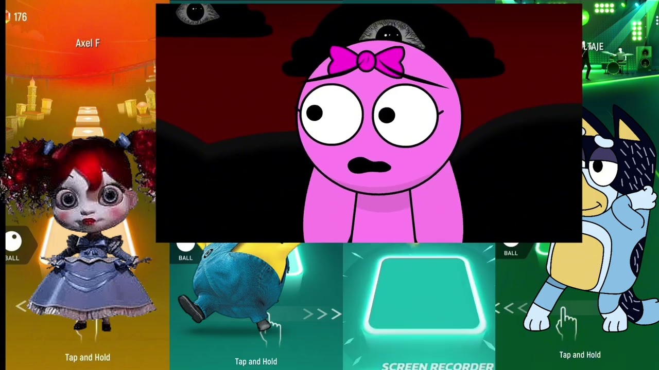 Poppy Playtime & Mega Minions in Tiles Hop | Crazy Speed Challenge!