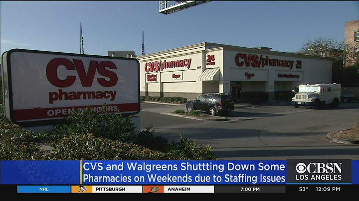 Some CVS, Walgreens Pharmacies To Shut Down On Weekends