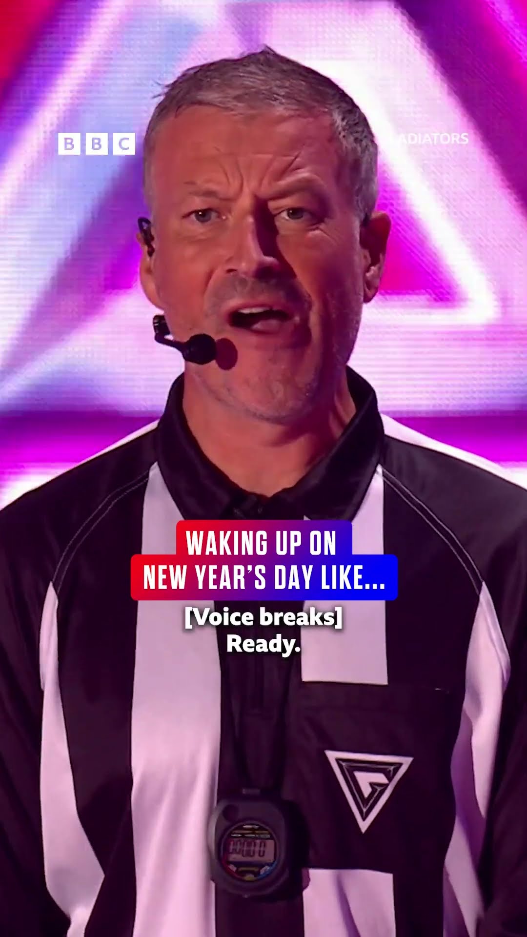 Mark Clattenburg loses his voice!