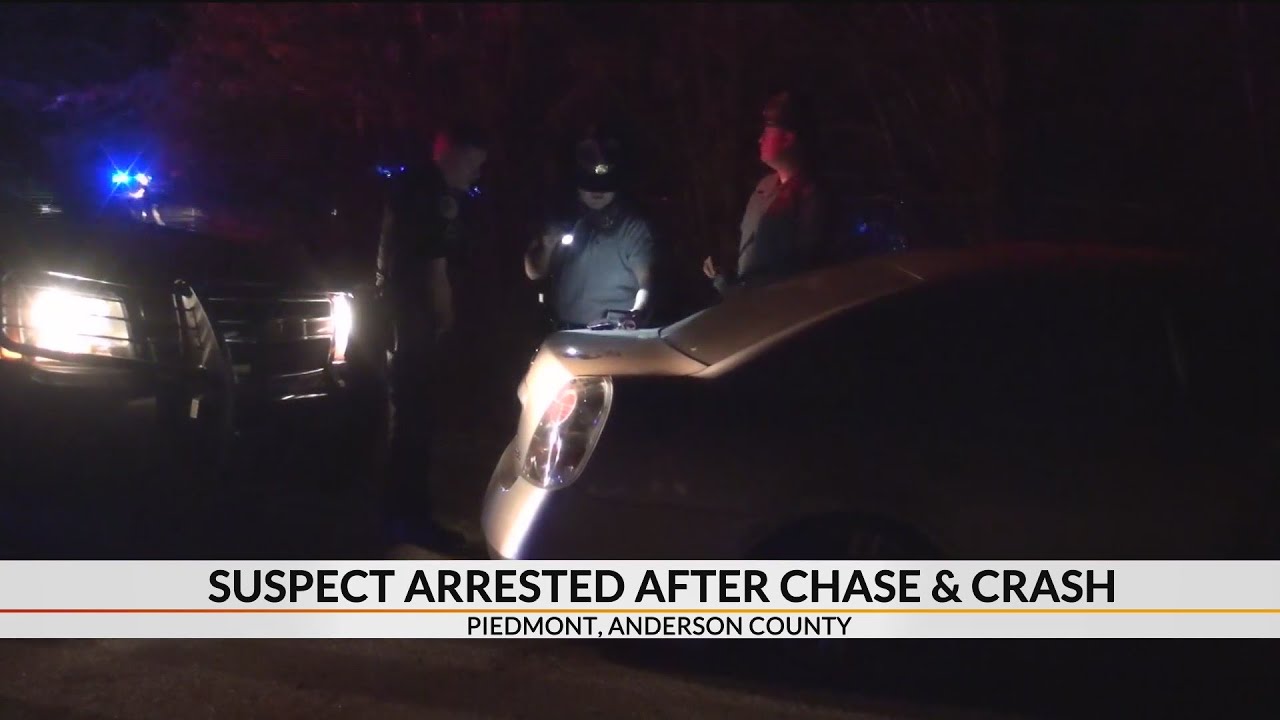 Suspect arrested after chase & crash in Anderson Co. - YouTube