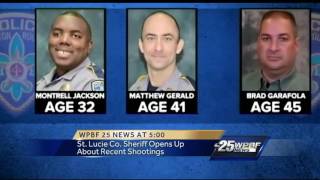 St. Lucie County Sheriff Opens Up about Recent Shootings