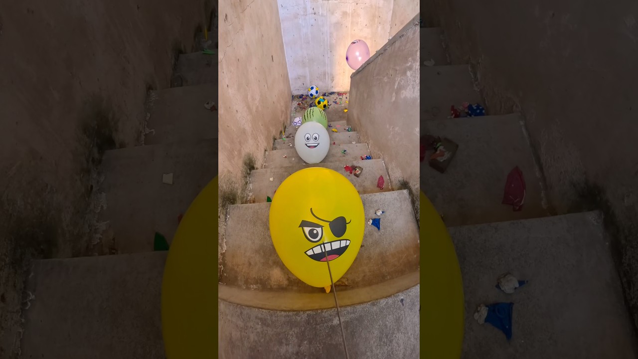 balloon popping #parkour #balloon🪡 🎈💥