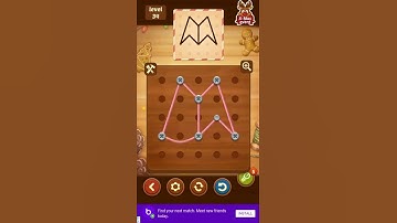 Line Puzzle String Art Level 34 (Oak)