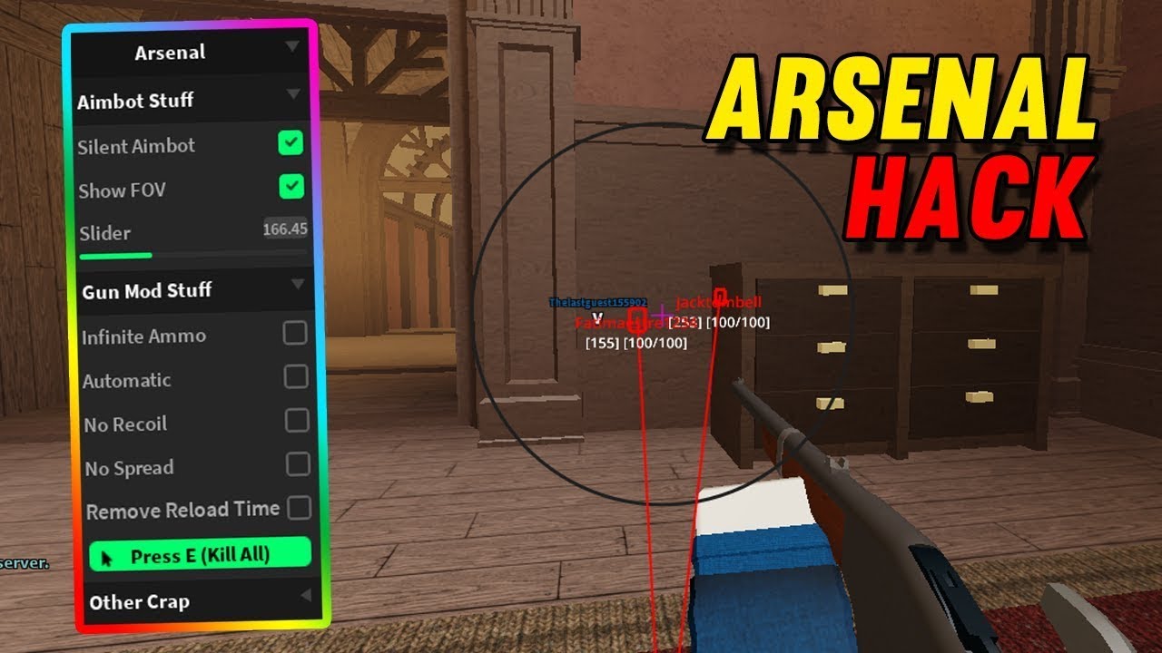 (2022 Pastebin) BEST ROBLOX Arsenal GUI Script **KILL ALL, ESP, Aimbot