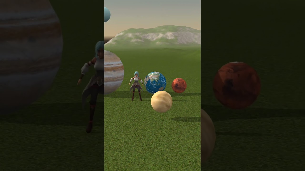 planet bouncing | Solar System Planet Size Comparison 3D 