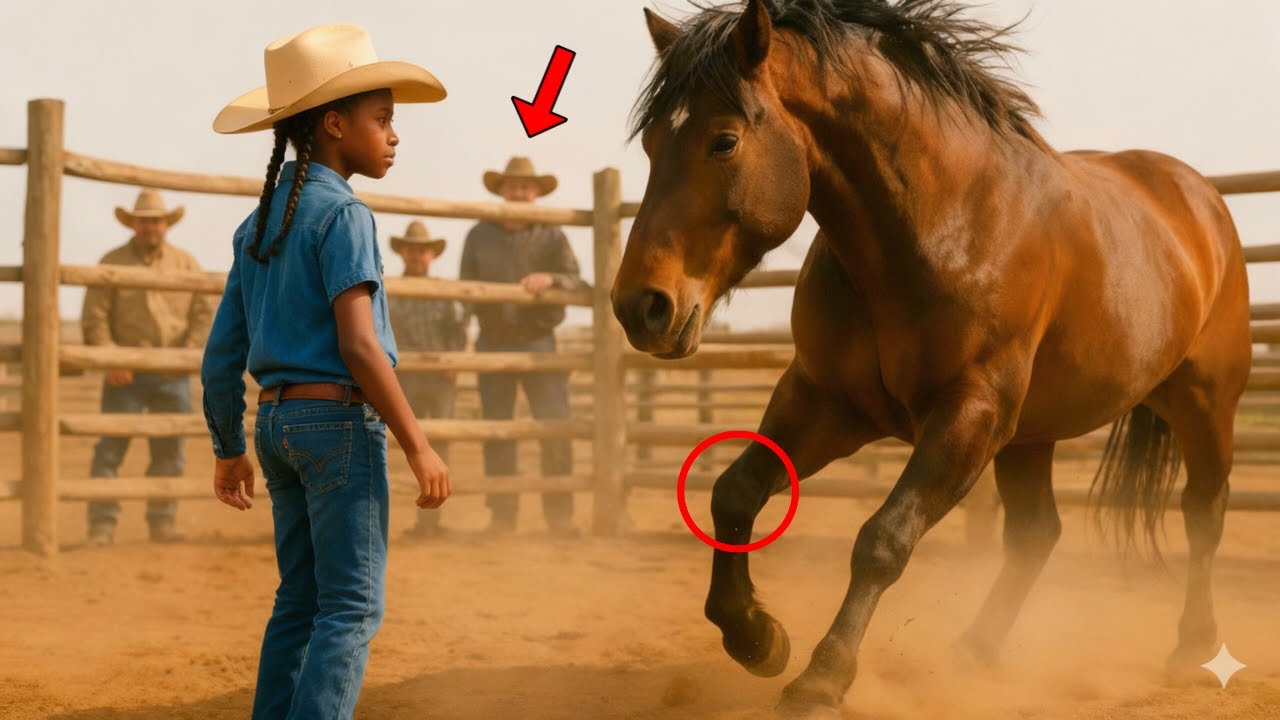 El granjero se rió    ¡no creyó en la joven negra, ella hizo lo imposible con el caballo y lo calló!