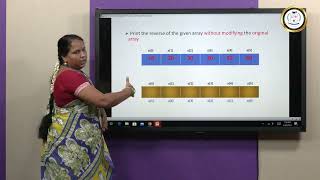 C Program for Array Reversal - Dr.M.Selvi