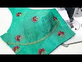 राउंड बेल्ट📌📌  latest blouse design cutting and stitching | sabyasanchi type round belt cutting